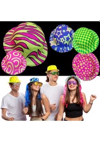 Resim Mey İthalat Farklı Desenlerde Plastik Neon Uv Işık Parti Şapkası 1 Adet Diğer 