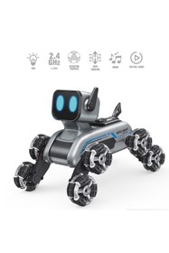 Resim BYCEGU 02953 BİLEKTEN KONTROLLU 8 TEKER MÜZİK ÖZELLİKLİ ŞARJLI ROBOT KÖPEK 