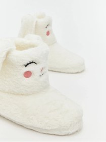 Resim LC Waikiki LCW STEPSEkru Hayvan Figürlü Kız Çocuk Panduf 