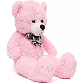 Resim Sole % 100 Yerli - Papyonlu Sevimli Büyük Peluş Ayıcık, 130 cm 
