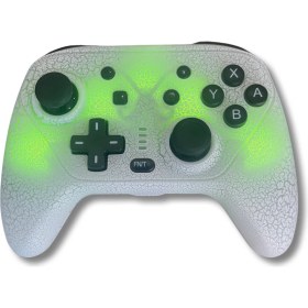Resim Yues Nintendo Switch Pro Controller Oyun Kolu – LED Işıklı, Switch / Switch Lite / OLED / PC / Android Uyumlu 