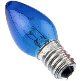 Resim Parfüm Ampul 10 W Mavi Işık Mavi Cam E-14 Duy 