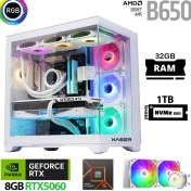 Resim Xaser Lexus X560 Ryzen 5 8400F 32GB DDR5 Ram 1tb M.2 Nvme SSD 8gb RTX5060 Sıvı Soğutmalı Beyaz Oyuncu Bilgisayarı 