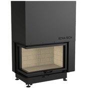 Resim Echa Tech Asansörlü Çelik Köşe Şömine Haznesi Sol Açık 90 