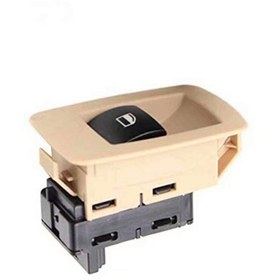 Resim Genel Markalar Bmw E60 5 Serisi Uyumlu Tekli Cam Düğmesi Anahtarı 2004--2009 Bej 