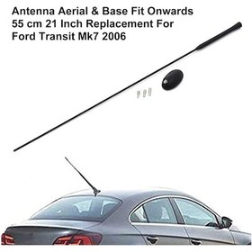 Resim Padalink Füks Araç Anteni Siyah Plastik + Taban Seti - 55cm Boyutlu, 60g Ağırlık 