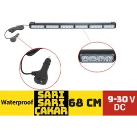 Resim Carub Off-Road LED Projektör 68CM Sarı Çakar Işıldak 9-30V – BR4203278 