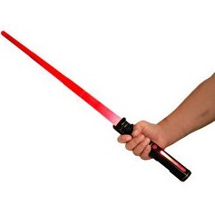 Resim Gezegen Savaşçısı Kırmızı Lazer Kılıç 