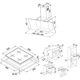 Resim Franke FSL 86 H BK - FHNS 604 4G BK C - FPJ 615 V BK/SS Siyah Ankastre Set 