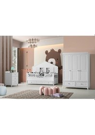 Resim Boss Mia Montessori Yavrulu Karyola Bebek Montessori 90x190 Cm 