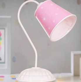 Resim Venon Çocuk Odası Kız çocuk Sezin Masa Lambası Beyaz (YILDIZLI PRENSES) Avize 