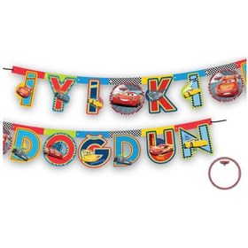 Resim Balonevi Cars İyi Ki Doğdun Banner 