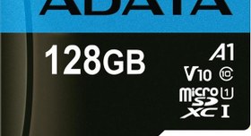 Resim Adata 128GB MicroSD Kart 100/25MB/s Class10-AUSDX128GUICL10A1-RA1 