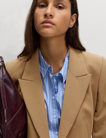 Resim Twill Kumaş Blazer Ceket - Bej / 12 