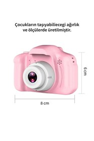 Resim Vothoon Dijital Fotoğraf Makinesi Kız Erkek Çocuk Uyumlu Mini Video Fotoğraf Çekici 