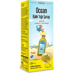 Resim ORZAX Ocean Omega3 Şurup 150 ml - Limon 