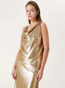 Resim Gold İşlemeli Abiye Bluz 