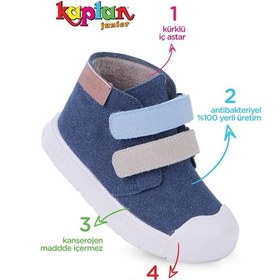 Resim Kaptan Junior Erkek Çocuk Bebek Ortopedik İlkadım Kaymaz Taban Bot Bmle 550 Laci 