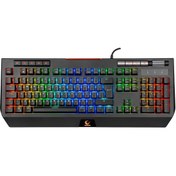 Resim Rampage KB-R105 EXHERO Full RGB Ledli Outemu Blue Switch 5 Makro Tuşlu Gaming Klavye 