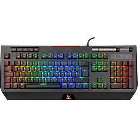 Resim Rampage KB-R105 EXHERO Full RGB Ledli Outemu Blue Switch 5 Makro Tuşlu Gaming Klavye 