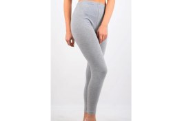 Resim Kadın Gri Uzun Yüksek Bel Tayt 