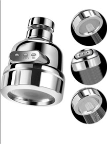 Resim rigour 3 Fonksiyonlu Dönerli Krom Kubar Başlığı - Oynar Musluk Başlığı 2 Yıl 