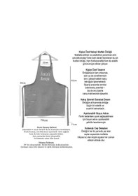 Resim Mutfak Önlüğü Kişiye Ve İsme Özel Nakışlı Mutfak Önlüğü Kalpli 01 Farklı Renkler Mavi 