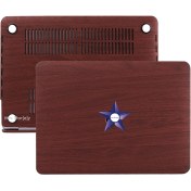Resim McStorey Macbook Air Kılıf 13 inç Wood01 (Eski USB'li Model 2010-2017) A1369 A1466 ile Uyumlu 