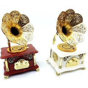 Resim Gramofon Müzik Kutusu 