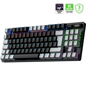 Resim Gamepower Eva 5 60M Mekanik Red Switch Türkçe Q 88 Tuş USB Gaming Klavye - 3 Yıl Garantili 