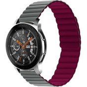 Resim Huawei Gt2 42mm Uyumlu Krd-52 Zore Kordon-gri-kırmızı 