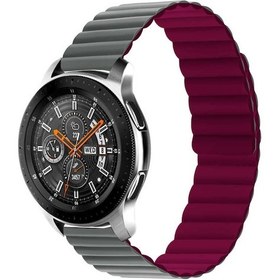 Resim Huawei Gt2 42mm Uyumlu Krd-52 Zore Kordon-gri-kırmızı 