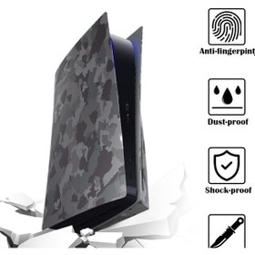 Resim Ps5 Cd-rom Sürümü İçin Oyun Konsolu Kamuflaj Kabuk Koruyucu Kapak 