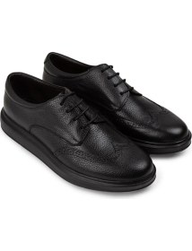 Resim Deery Hakiki Deri Siyah Oxford Günlük Erkek Ayakkabı 
