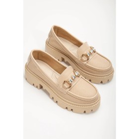 Resim Shemard Yesenia Siyah Elmas Detay Tokalı Oxford Ayakkabı 