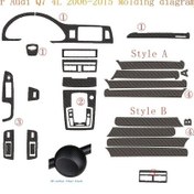 Resim Hightower Audı Q7 4l 2006-2015 3d 5d Karbon Fiber Vites Kapı İç Kaplama Dekorasyon 