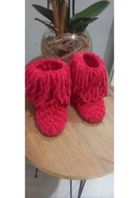 Resim Zeynom Çocuk Giyim Püskül Detaylı Ev Pandufu Pembe 