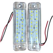 Resim 18 LED Parmak LED Kasa Dorse Lambası 24V Beyaz (E Belgeli) 2 Adet Fiyatı 