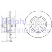 Resim DELPHI BG2411 FREN DİSKİ ÖN TEMPRA SW MAREA 96- BRAVA 95- BRAVO I 
