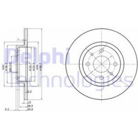 Resim DELPHI BG2411 FREN DİSKİ ÖN TEMPRA SW MAREA 96- BRAVA 95- BRAVO I 