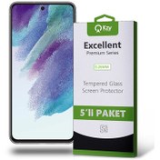 Resim Samsung Galaxy S21 Fe Ekran Koruyucu Cam 5 Adet Ekonomik Paket (541371723) 