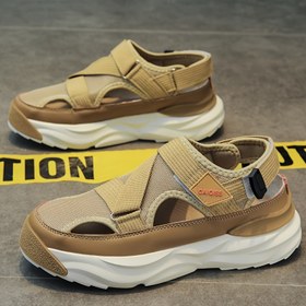 Resim Erkek Casual Spor Sandaletleri - Nefes Alabilen Kumaş Üst, Şok Emici MD Taban, Ayarlanabilir saç tokası ve Döngü Kapatma, Dik Renk Tasarımı, Açık Hava Yürüyüşü, Sokak Giyim ve Günlük Kullanım İçin - Boyutlar 39-45, Açık Hava Sandaletleri | Şık Sokak Ayakkabıları | Nefes Alabilen Kumaş Sandaletler, Askılı Sandaletler 