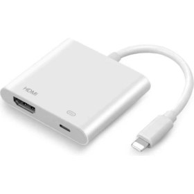 Resim Yıldırım HDMI Dijital Tv Idmb Adaptörü Kablosu Apple iPhone iPad 5 6 7 8 Artı x 