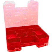 Resim Super Bag 22 Alfa Çift Yönlü Organizer Kırmızı Balıkçı Malzeme Kutusu 