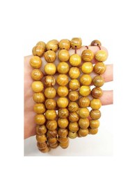 Resim Bileklik Boy Ud Ağacı Ahşap Yarım Dizi 10mm 45274 18cm Uzunluğundadır Çok Renkli 