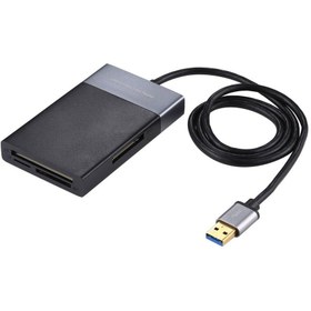 Resim ROMİX Çoklu Kart Okuyucu 6in1 Fonksiyonlu 3.0 x 2 Usb Girişi,XQD,TF,CF,SD Card Reader 