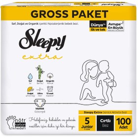 Resim Sleepy Extra Gross Bebek Bezi Junior 5 Numara 100 Adet - Standart / Standart 