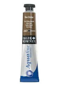 Resim Daler Rowney Aquafine Tüp Suluboya 8ml RAW UMBER 247 