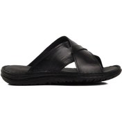 Resim Siyah Çapraz Bantlı Hafif Erkek Terlik 476404 M Siyah 