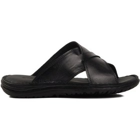 Resim Siyah Çapraz Bantlı Hafif Erkek Terlik 476404 M Siyah 